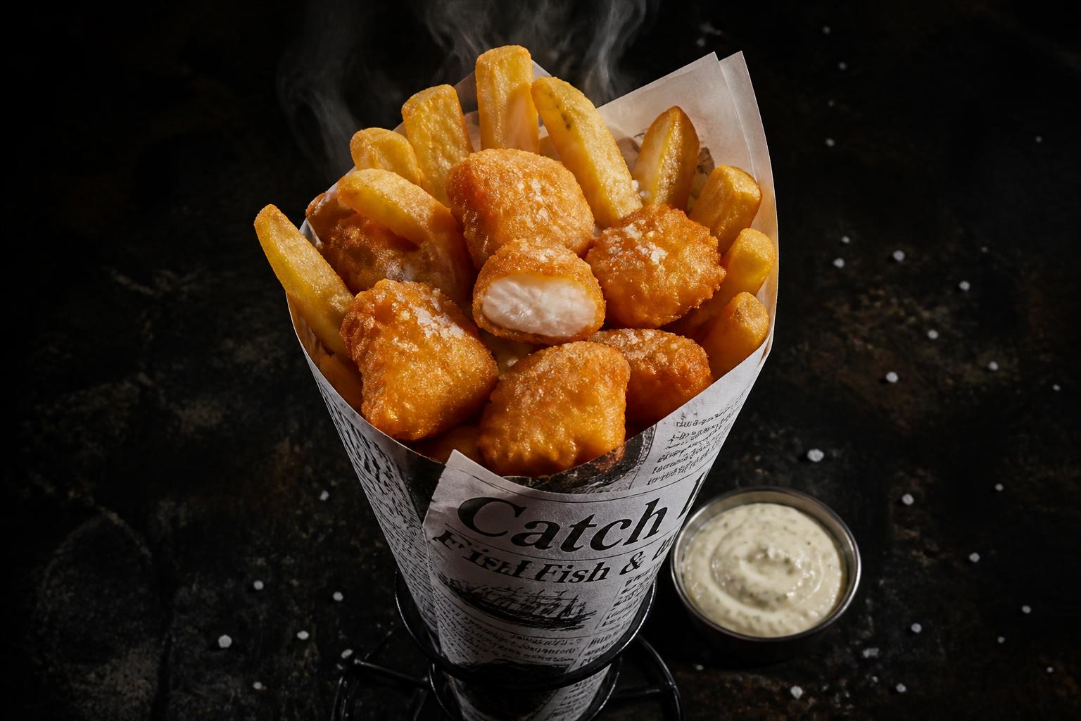 Fish & chips signature de Hollandia by Venneman